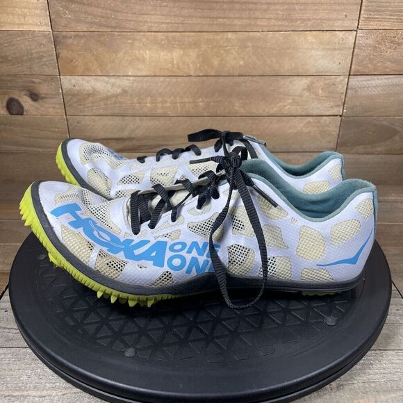 Hoka One One Rocket MD Womens 8.5 Athletic Track Running Shoes Spikes White - Picture 3 of 10